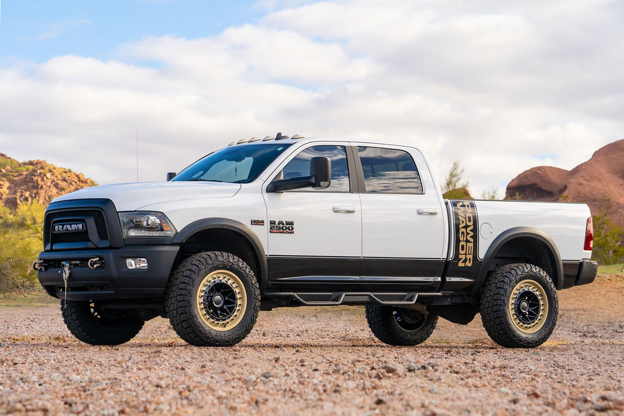 2021 Dodge 2500 Power Wagon Black Rhino ALPHA Black Wheel Pros